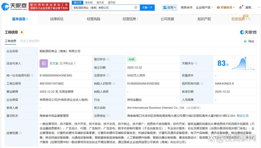 代表人為石文宜,注冊資本5000萬人民幣,經(jīng)營范圍包括信息技術(shù)咨詢服務